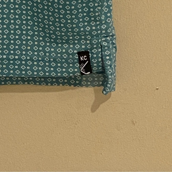 Kenneth Cole Golf Polo Shirt Men's XXL Green Performance Geometric Short Sleeve - Picture 4 of 14